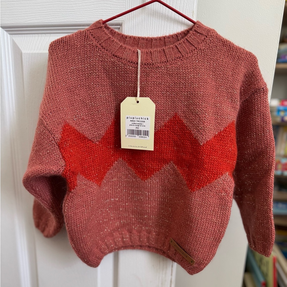 3T Piupiuchick Charlie Brown Pink/Red Sweater